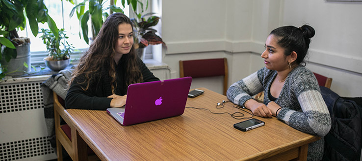 Extensive Wi-Fi access allows you to stay connected all around our campus.