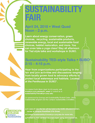 Attend a full afternoon of sustainability events on April 24. 
