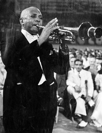 W.C Handy at the American Negro Music Festival. Courtesy of <em>St. Louis Post-Dispatch.</em>
