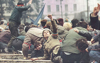 “The Romanian Revolution, 1989. Photo By Jérôme Fritel.
