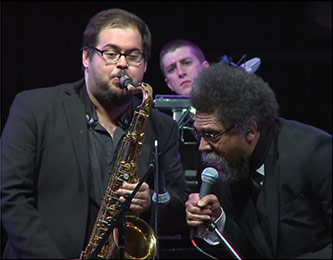 Cornel West and Lìvio Almeida, Courtesy of the Brooklyn College Television Center