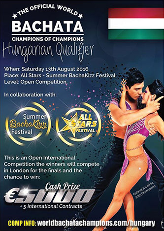 Figure 1: Poster from bachata competition in Hungary