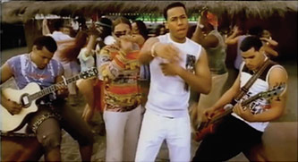 Figure 4: Still photo from Aventura’s video for the song 'Obsesión' (2002).