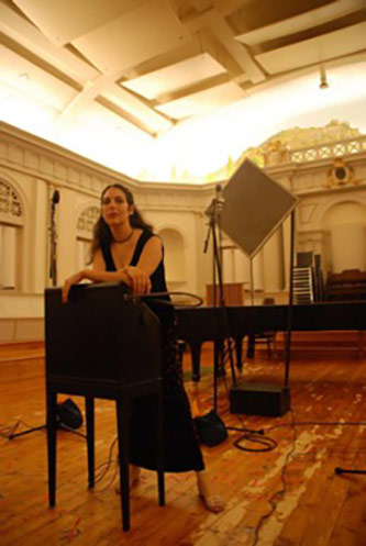 Recording with Clara Rockmore’s theremin, August 2010