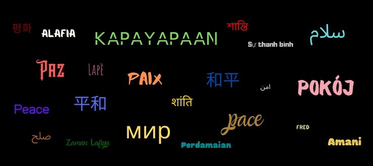 Peace in the languages of the world