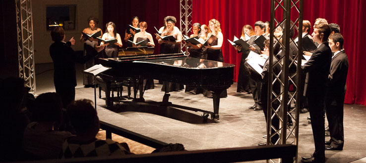 The Conservatory Singers is a chamber choir that attracts fine singers of varying styles and backgrounds.