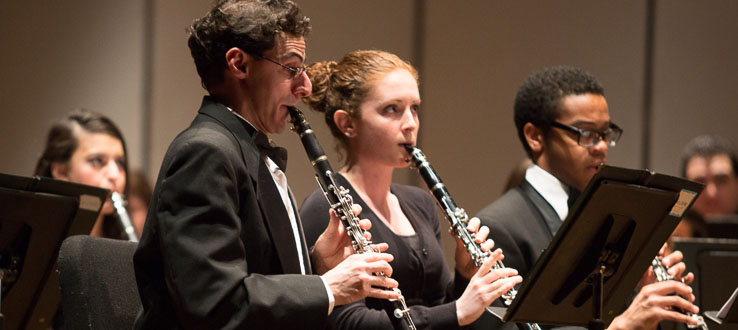 The Wind Ensemble performs classic and new cutting-edge works.