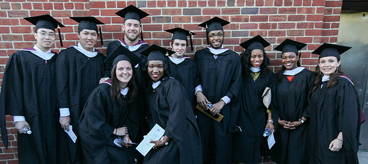 Every year, about one thousand students receive their master’s degree at the Commencement Ceremony.