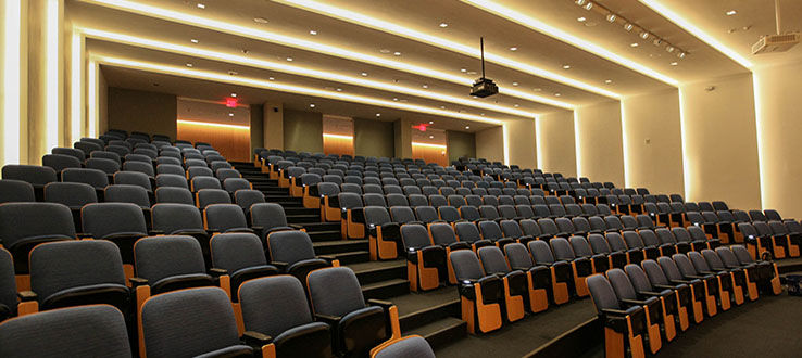 Newly refurbished lecture halls make your learning spaces even more inviting.