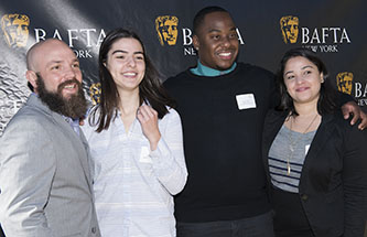 BAFTA scholarhip winners (from left) Jeremy Norris, Salomeya Lomidze, Lamont Baldwin, and Amina Ebada.