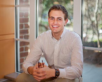 Junior Jacob Levin, the third Brooklyn College student to be named a Harry S. Truman Scholar. 