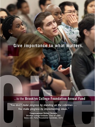 The Brooklyn College Foundation's Annual Fund is hoping to unite the Brooklyn College community in an effort to surpass last year's #GivingTuesday fundraising total. 
