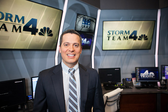 At WNBC Storm Team 4 Headquarters, Miranda provides his award-winning forecasts for millions of people in the tri-state area.