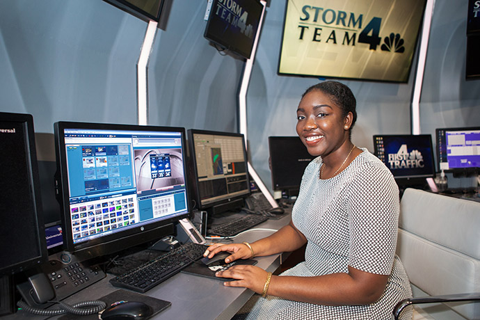 Osemwenkhae's goal is to become a WNBC meteorologist after she graduates this May.