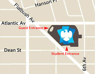 Barclays Center entrance map