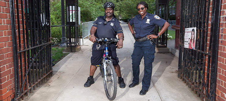 On bikes or on foot, our officers are ready to help you right away should a crime be committed.